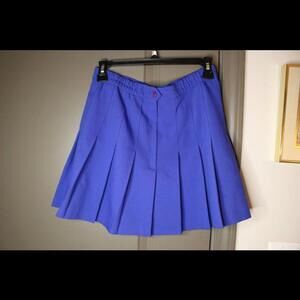 Vintage Pebble Beach Royal Blue Pleated Skirt